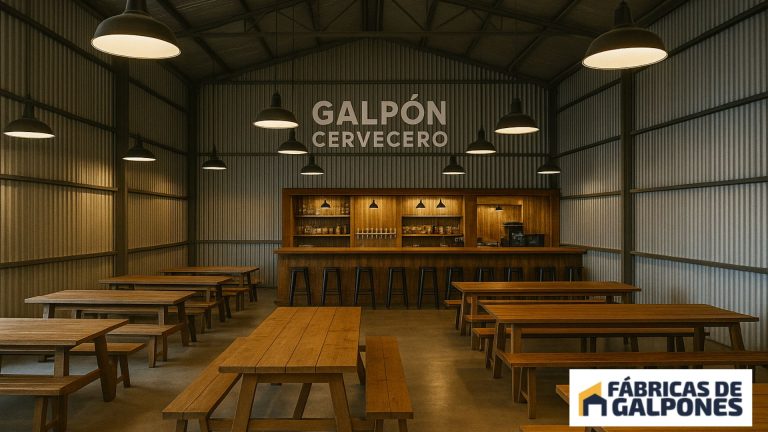En la imagen se ve un galpón cervecero desde su interior