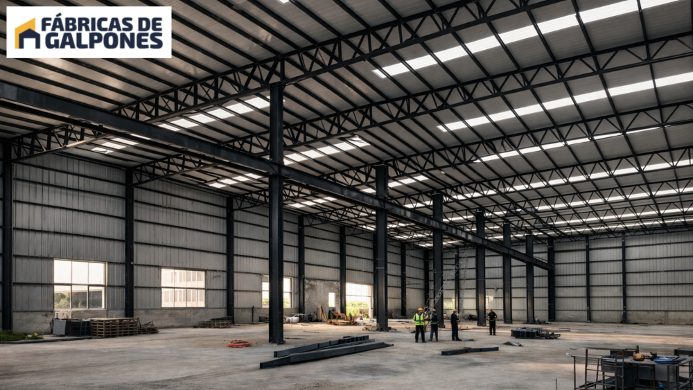 Galpon industrial en construccion
