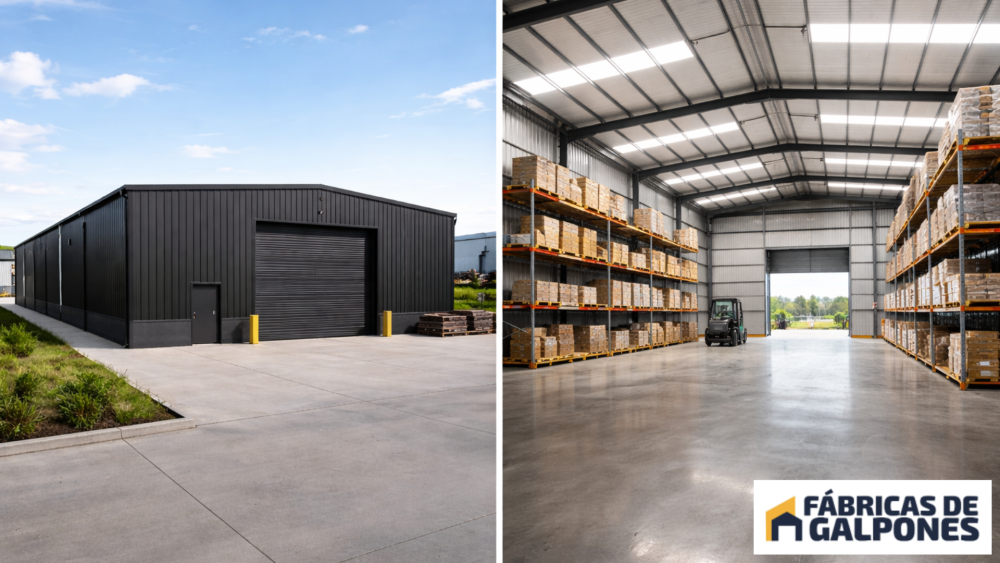 En la imagen se ve una venta de galpones